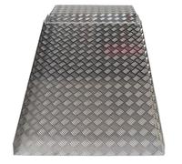 WORHAN Rampe de Seuil 300kg Rigide pour Fauteuil Roulant Chargement Plateforme Hauteur Variable Réglable Surface Antidérapante Aluminium Anodisé TR157