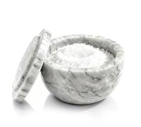 WORHE DEN48 Boîte de conservation en marbre avec couvercle, salière, boîte à café, sucrier, distributeur de miel, convient pour sel, poivre, poivron et poudre d'herbes, bijoux, accessoires et
