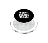 Work Besties Forever Cute Friendship for Colworkers PopSockets PopGrip pour MagSafe