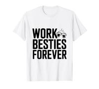 Work Besties Forever Cute Friendship for Colworkers T-Shirt