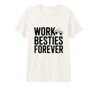 Work Besties Forever Cute Friendship for Colworkers T-Shirt Haut de Gamme