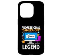 Work from Home Professional Camera Off Legend Humor Coque pour iPhone 15 Pro