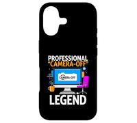 Work from Home Professional Camera Off Legend Humor Coque pour iPhone 17