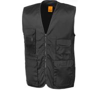 WORK-GUARD by Result - Gilet "Safari" pour homme PC6714 (XXL) (Noir)