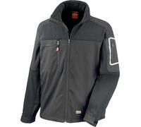 WORK-GUARD by Result - Veste softshell "Sabre" pour homme PC6668 (XS) (Noir)
