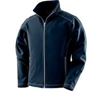 WORK-GUARD by Result - Veste Softshell triple couture pour femme PC3677 (XL) (Bleu marine)