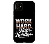 Work Hard Nap Harder Politique officielle de vacances Fête du travail Coque pour iPhone 11