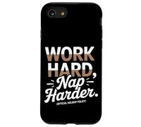 Work Hard Nap Harder Politique officielle de vacances Fête du travail Coque pour iPhone SE (2020) / 7 / 8