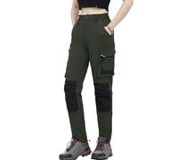WORK IDEA Pantalon de Travail Femme Slim-Fit Stretch : Zones critiques renforcées en Cordura - élégance robuste pour des exigences élevées