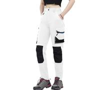 WORK IDEA Pantalon de Travail Femme Slim-Fit Stretch : Zones critiques renforcées en Cordura - élégance Robuste pour des exigences élevées