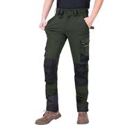 WORK IDEA Pantalon de Travail Homme Slim-Fit Stretch : Zones critiques renforcées en Cordura - élégance Robuste pour Divers Besoins Professionnels.