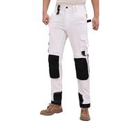 WORK IDEA Pantalon de Travail Homme Slim-Fit Stretch : Zones critiques renforcées en Cordura - élégance Robuste pour des exigences élevées