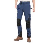 WORK IDEA Pantalon de Travail Homme Slim-Fit Stretch : Zones critiques renforcées en Cordura - élégance Robuste pour des exigences élevées