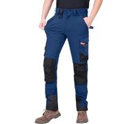 WORK IDEA Pantalon de Travail Homme Slim-Fit Stretch : Zones critiques renforcées en Cordura - élégance Robuste pour des exigences élevées