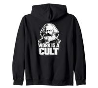 “Work is A Cult”, Karl Marx, Communisme, Marx Sweat à Capuche