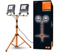 Work light luminaire LED: adapté au sol - Worklights - TRIPOD / 100 W - 220…240 V - angle de rayonnement: 120° - Blanc froid - 4000 K - matériau de corps: aluminum/acier - IP65 - 4-pack} blanc froid G