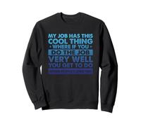 Work Meme Funny Job Dire Que Mon Travail a ce Truc Cool Sweatshirt