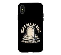 Work Really Hard and This Could Be You Blagues de Bureau Coque pour iPhone X/XS