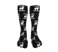 Work Socks Mon Animal Est Un Lama. Un Paresseux Rigolo Chevauche Un Lama. Chaudes Chaussettes Habillées Antiderapante Chaussette Hautes Pour Adulte Quotidien Golf 50Cm