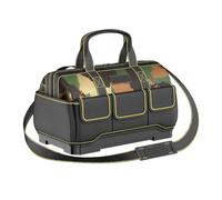 Work Tool Tote - Gear Storage Satchel, Water Resistant Utility Pack, Multi Compartment Belt Case | Electrician Carpenter Mechanic Arrangement Station Garden Construction Jobsite Travel Technician