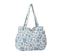Work Tote Bag - Large Capacity Multi-Pocket Zipper Closure | Single Shoulder Bag For Travel | 38.5x36x1cm Corduroy 255g For Professionals Teachers Mom Travelers Commuting School Park Picnic Cafe