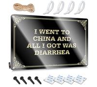 Work, Wall Signs Terrace Fun I Went To China And All I Got Was Diarrhea | Décoration murale rustique et élégante (20 x 30 cm)