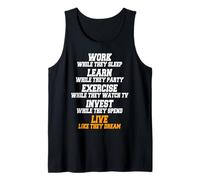 Work While They Sleep Slogan Motivation Objectifs Succès Débardeur