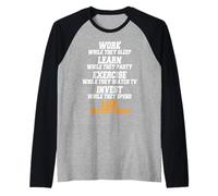 Work While They Sleep Slogan Motivation Objectifs Succès Manche Raglan