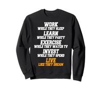 Work While They Sleep Slogan Motivation Objectifs Succès Sweatshirt