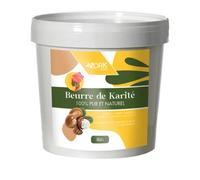 WORKDERM | Beurre de Karité - 100% pur et naturel - Sans additifs - Non raffiné (1 Kg) grade A, extraction par pression à froid
