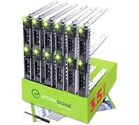 WORKDONE 12u LFF Caddy 3.5" Compatible avec Dell PowerEdge 17-14 Gen WH5D2 | Uniquement pour plus grande baie Hot-Plug 10.6cm, NVMe, R240 R340 R440 R540 R640 R740 R6415 R7415, Étiquettes, Manuel, Vis