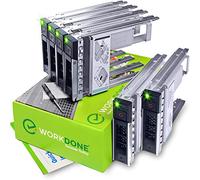 WORKDONE 6u. Caddy 3.5" Adaptateur 2.5" Compatible avec Dell X7K8W 9W8C4 | Uniquement pour plus grande baie Hot-Plug 10.6cm, SSD, R240 R340 R740 R740xd2 R7415 R7425 R6415 R470, Manuel, Vis, Tournevis
