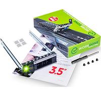 WORKDONE LFF Caddy 3.5" Compatible avec Dell PowerEdge 17-14 Gen WH5D2 | Uniquement pour plus grande baie Hot-Swap 10.6cm, SAS, R470 R570 R6715 R7715 R6725 R7725 R650 R750, Manuel, Étiquettes, Vis