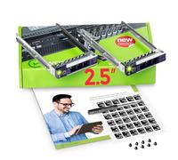 WORKDONE Lot de 2 boîtiers de Disque Dur 2,5" compatibles avec Les serveurs Dell PowerEdge 16e génération T560 R660 R6615 R6625 R7615 R7625 R760 R760xs R760xa R860 R960 - Plateau SSD SAS SATA NVMe