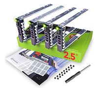 WORKDONE (Pack 4 u. Caddy HDD 2.5" Compatibles avec serveurs Dell PowerEdge T440 T640 R330 R430 T430 R630 T630 R730 R830 R930 R320 R420 G176J - Porteur Échange à Chaud - Support Installation Facile