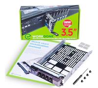 WorkDone Plateau Porteur Caddy 3.5" Compatible avec Les Dell PowerEdge 11ème-13ème G. - SAS SATA HDD - Armoire d’unité Adaptateur traîneau - Insertion à Chaud (Hot-Plug)