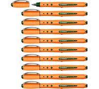 Worker Boîte De 10 Rollers À Encre Liquide 0,3 Mm Vert