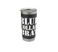 Worker Brat Blue Collar Brat Blue Collar pour enfant Gobelet isotherme en acier inoxydable double paroi