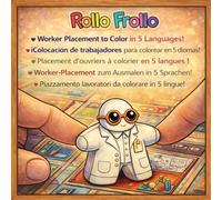 Worker Placement coloring page in 5 languages!: Learn the names of professions in 5 languages by coloring the classic wooden board game pawns!