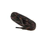 WorkerWalker Laces Pro, Lacets Plats pour Chaussures de Travail et de Sécurité, Tissage Robuste, Fabriqués en Europe par des Professionnels, 1 Paire (9176 - noir avec marron / 90 cm - 35 pouce)