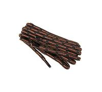 WorkerWalker Laces Pro, Lacets Ronds pour Chaussures de Travail et de Sécurité, Tissage Robuste, Fabriqués en Europe par des Professionnels, 1 Paire (9176 - noir avec marron / 120 cm - 47 pouce)