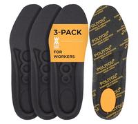 WorkerWalker Semelles de chaussures pour hommes et femmes - Poliyou Active Pro Lot de 3 semelles épaisses pour Chaussures et bottes de travail Semelles intérieures confortables - 40 EUR