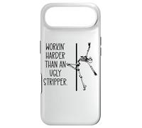 Working Harder Than an Ugly Stripper Pole Dancing Skeleton Coque pour iPhone Air