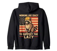 Working Like Crazy to Support The Lazy Construction Worker Sweat à Capuche