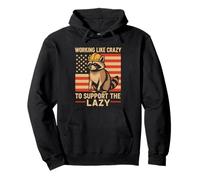 Working Like Crazy to Support The Lazy Construction Worker Sweat à Capuche
