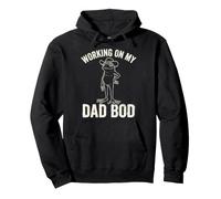 Working on My Dad BOD Funny Frog Cowboy Dad Humor Sweat à Capuche