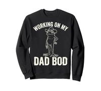 Working on My Dad BOD Funny Frog Cowboy Dad Humor Sweatshirt