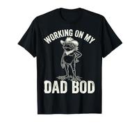 Working on My Dad BOD Funny Frog Cowboy Dad Humor T-Shirt