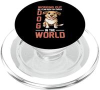 Working Out So I Can Pick Up Every Dog In The World - PopSockets PopGrip pour MagSafe
