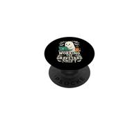Working The Graveyard Shift Ghost PopSockets PopGrip Adhésif